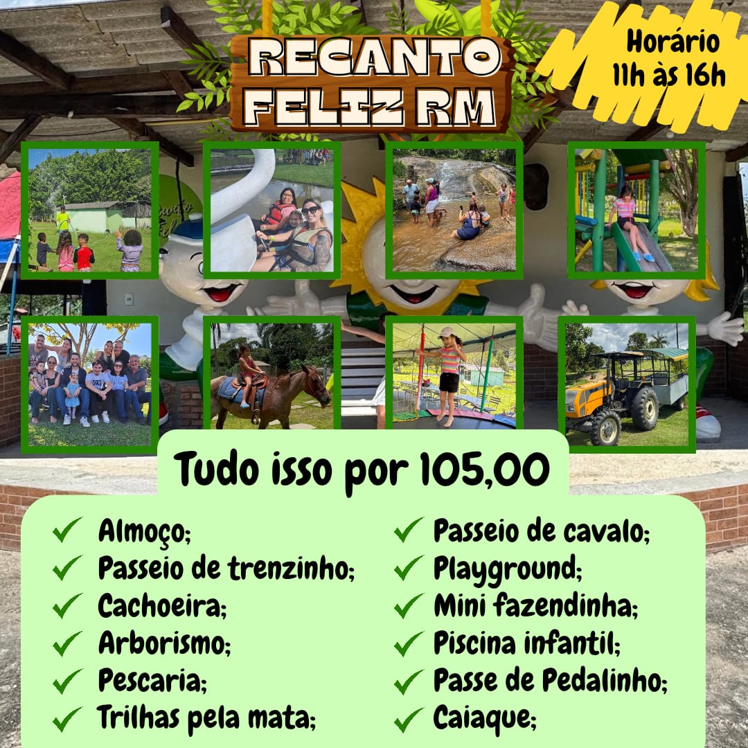 Pacote Almoço e atividades site